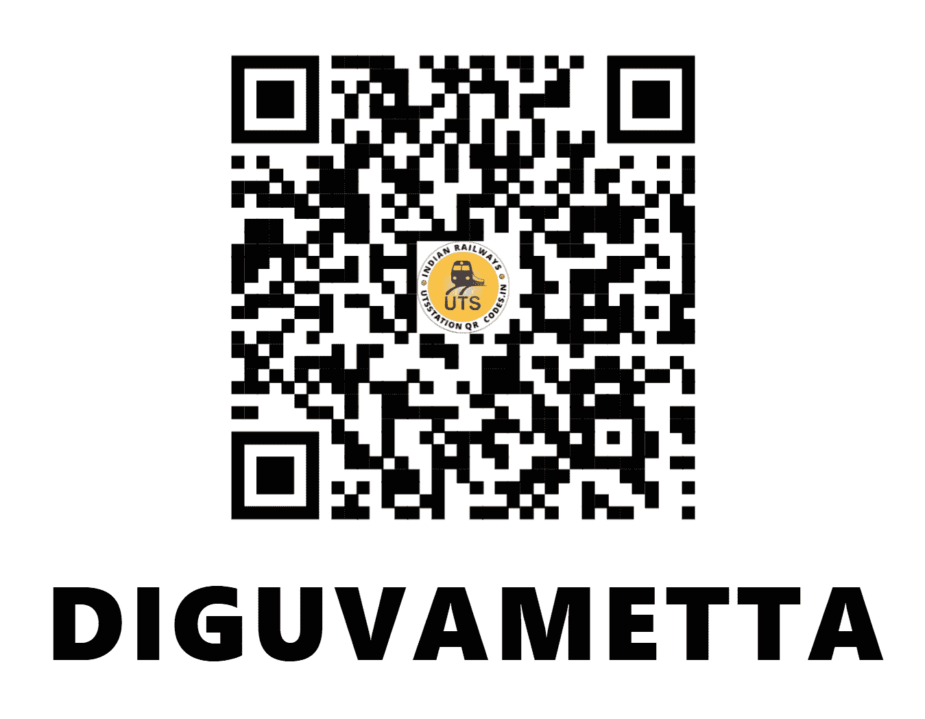 UTS QR Code for DIGUVAMETTA - DMT (SC - ANDHRA PRADESH)